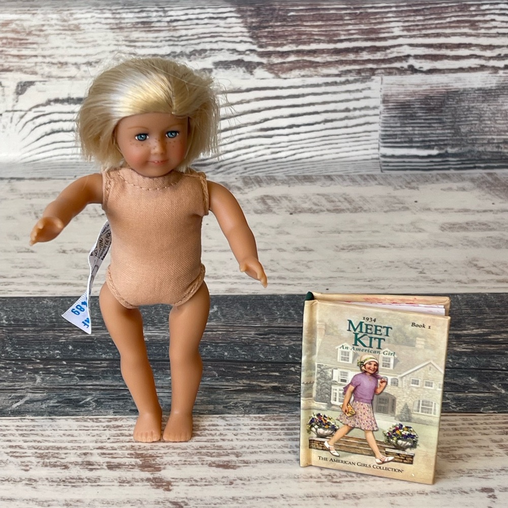 American Girl Doll KIT Kittredge Classic MINI Soft Body 6” Doll Book NO Clothes